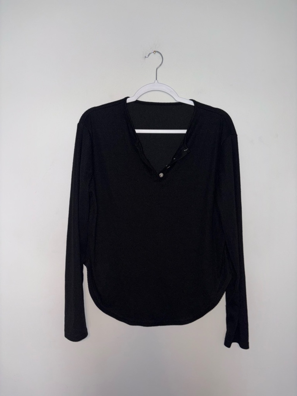 Black Ribbed Sweater